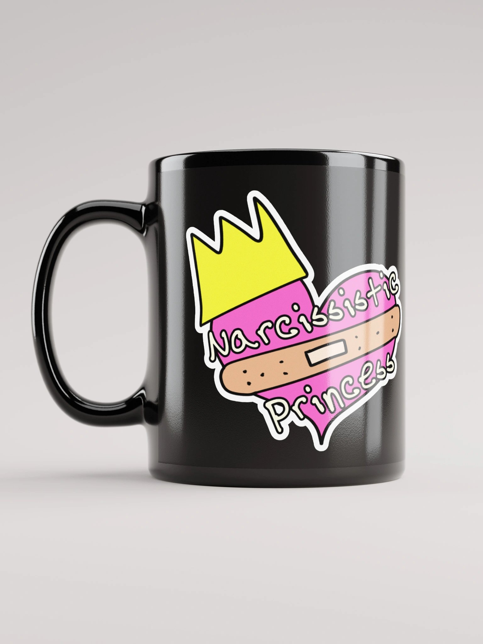 "Narcissistic Princess" Black Mug product image (6)