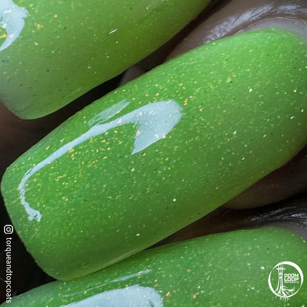 NO THANKS I ALREADY ATE - Neon Yellow-Green Glow-In-The-Dark Jelly Nail Polish product image (7)