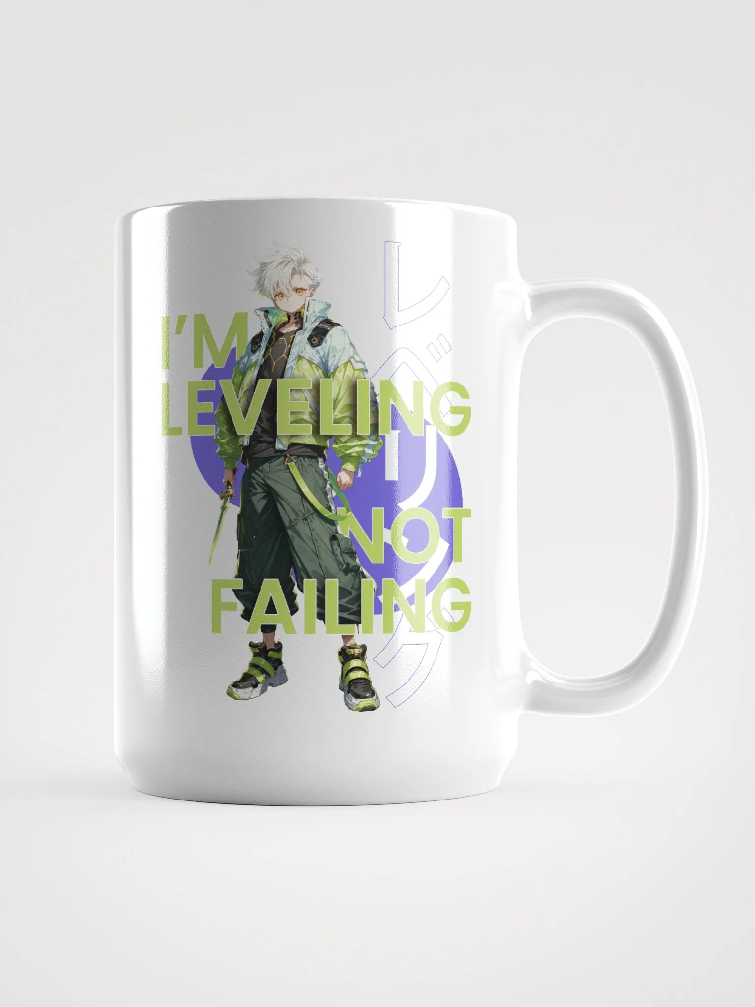 I'm Leveling anime style 15oz Mug product image (1)
