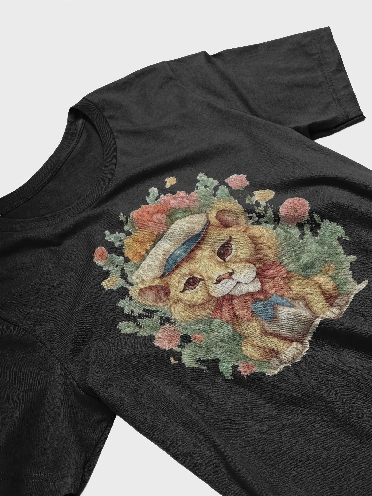 Cute little lion wearing a hat and a bow tie Supersoft T-Shirt product image (3)