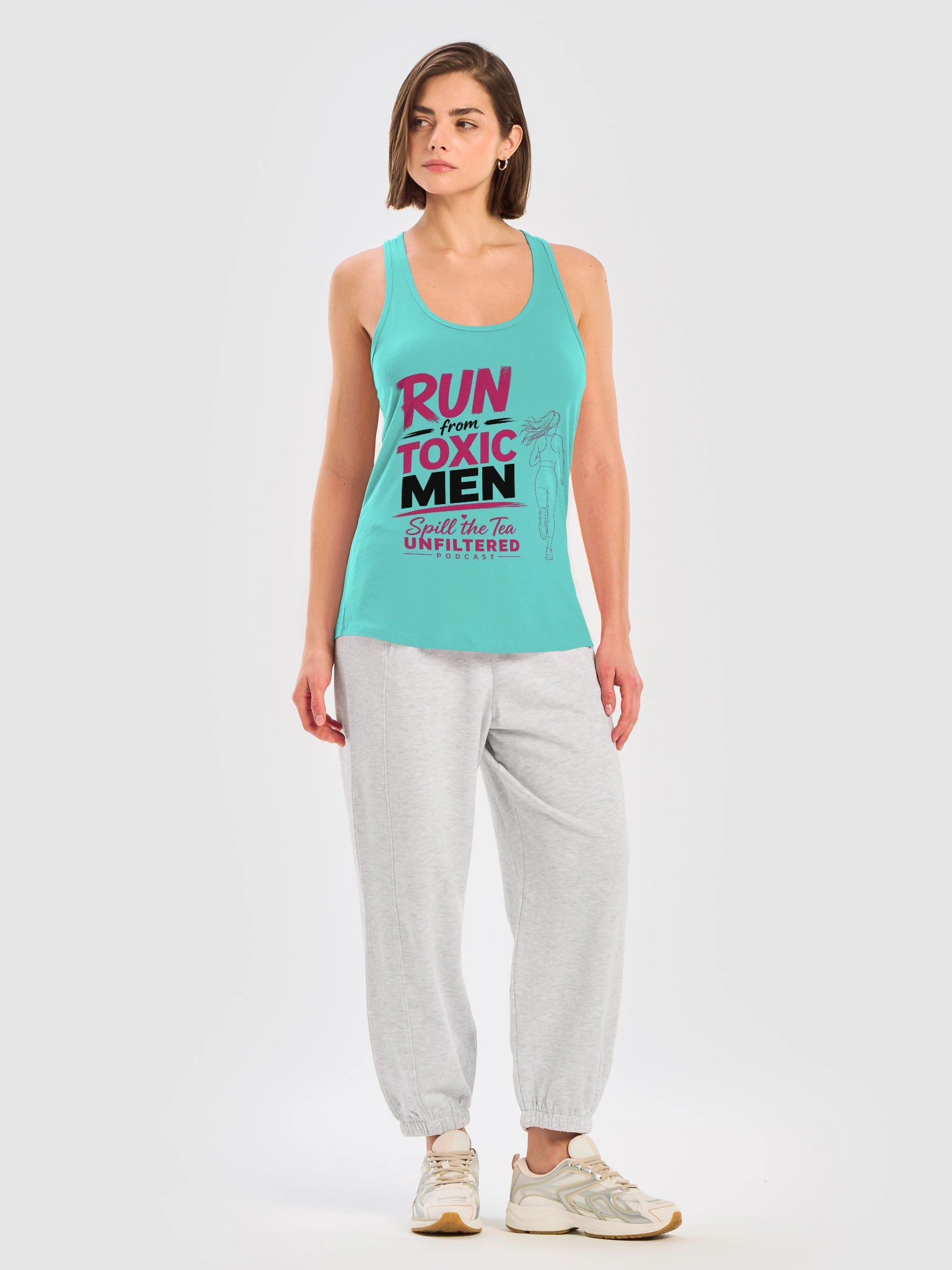 Run from Toxic Men Racerback Tank product image (13)