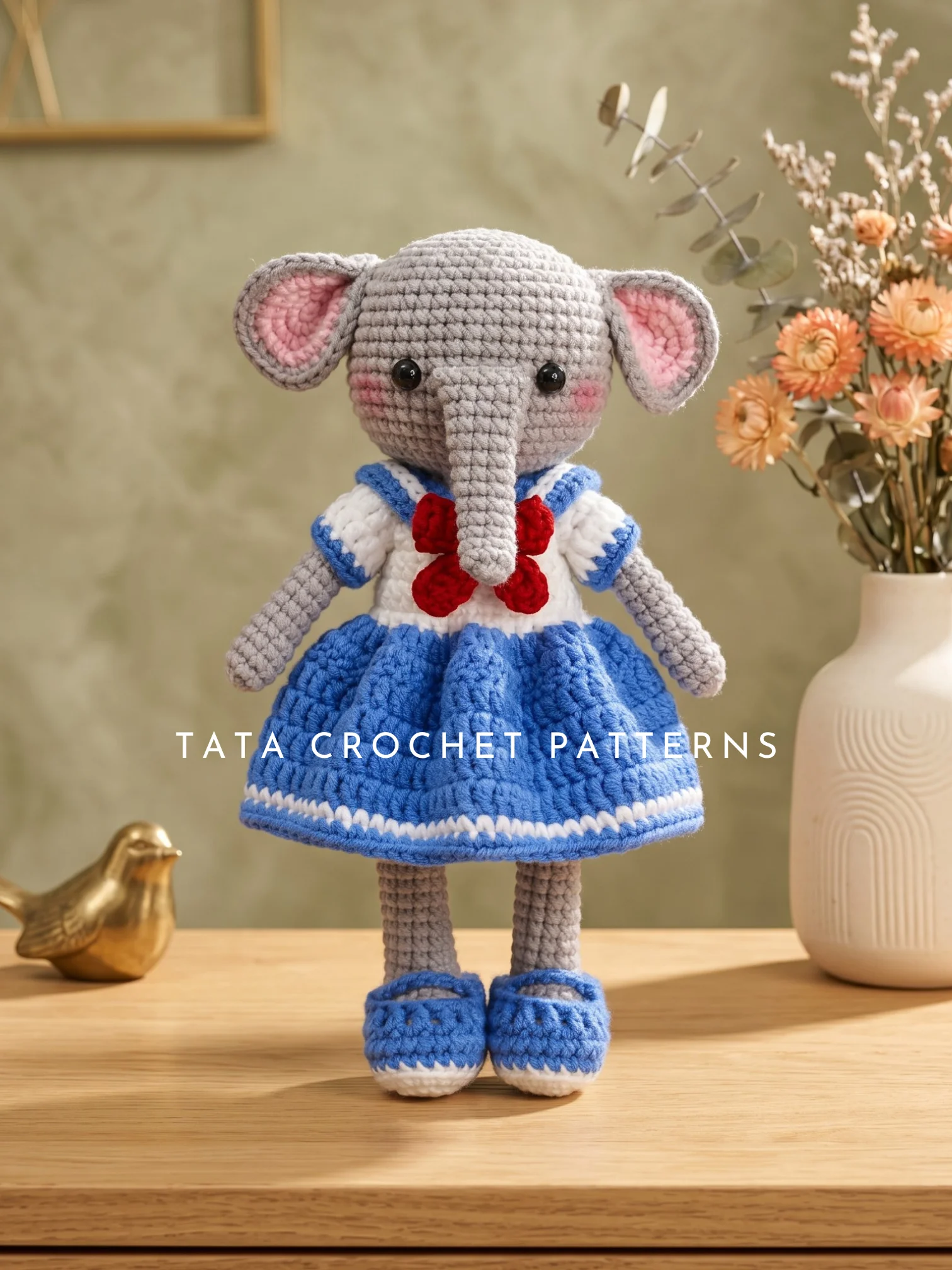 Elly the Kind Elephant – Amigurumi Crochet Pattern | Digital Download PDF product image (5)