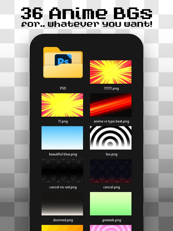 HoodCal Anime BGs product image (1)