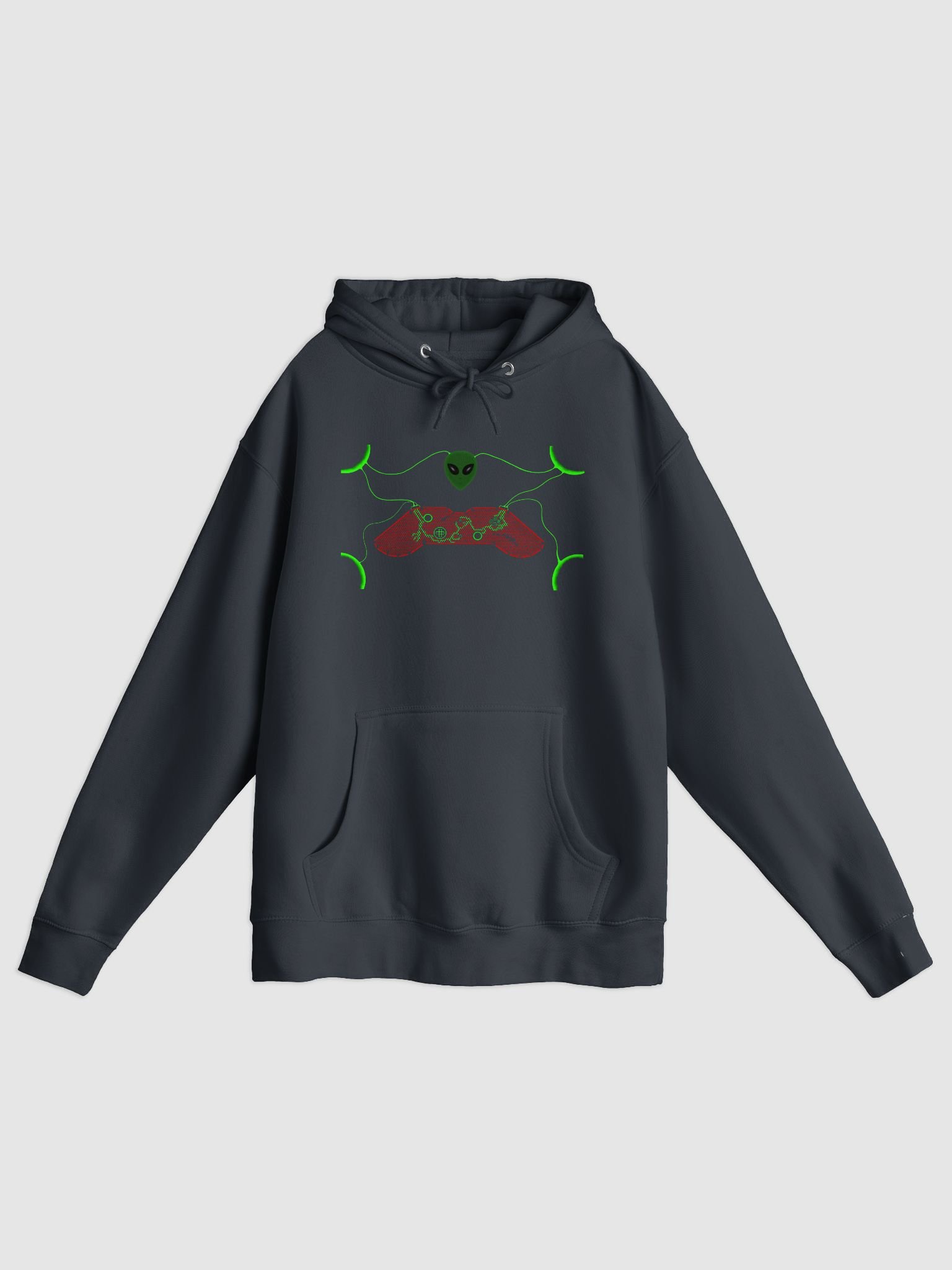 Neon Alien Gaming Controller Hoodie product image (1)