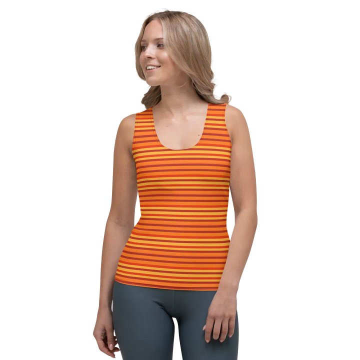 Rays of Warmth Striped Women's Tank Top product image (1)
