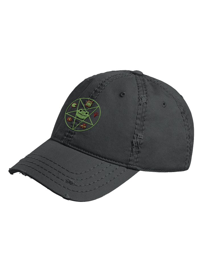 Frog God Sigil Distressed Dad Hat product image (5)