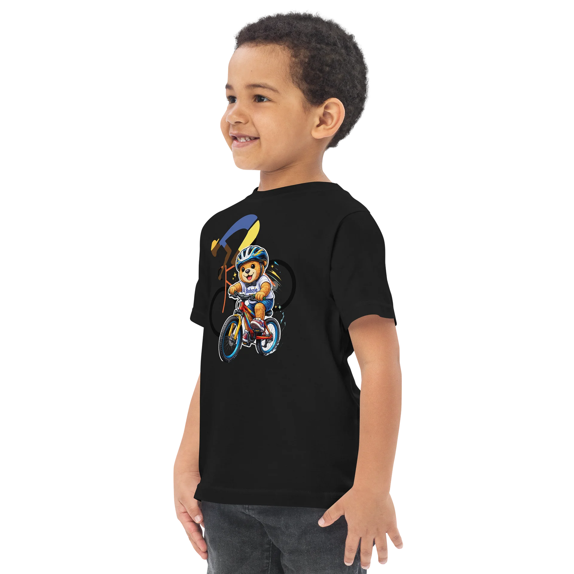 Bobzie Bike Adventure Toddler Tee | Little Explorer Edition by FayzieBobs product image (3)