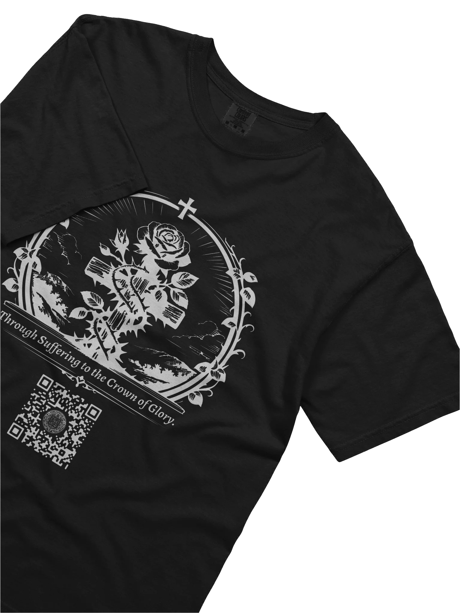 Rose and Thorns (White on Black/Color) product image (5)