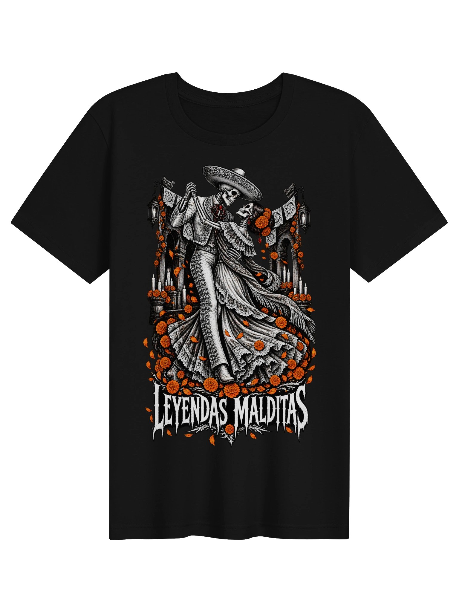 El Baile de las Ánimas – Día de Muertos Skeleton Dance Design | Leyendas Malditas product image (1)