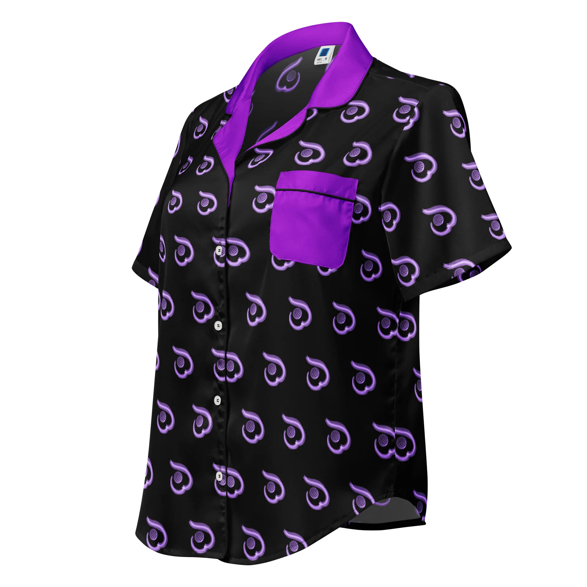 WILLOWISP Super Spy Patterned Short Sleeve Pajama Top product image (1)