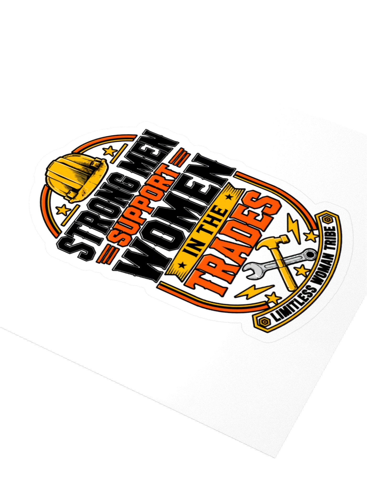 Strong Men Support Women in the Cut Out Trades Sticker product image (8)