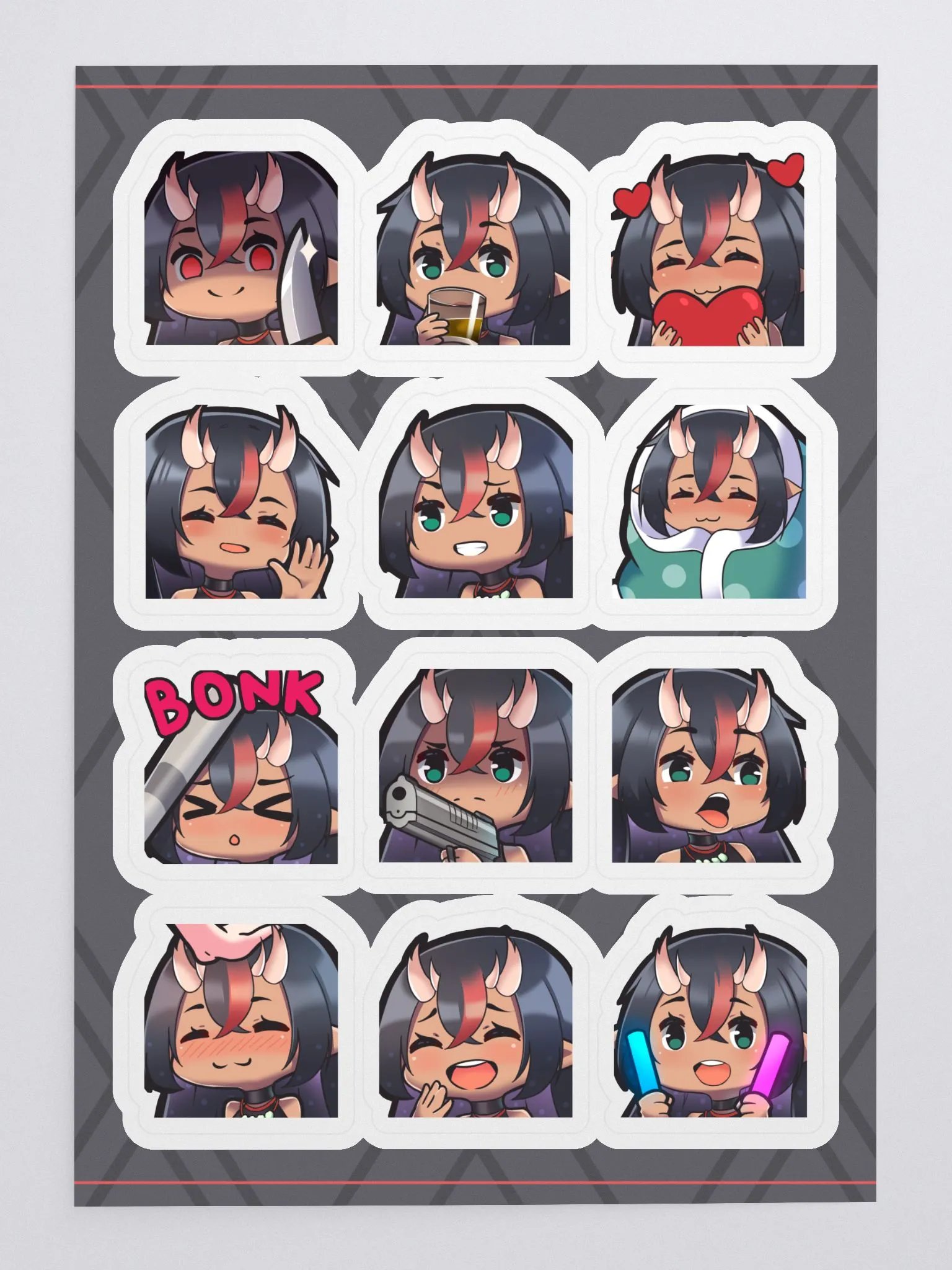 Seiryu Emote Sticker Sheet product image (3)