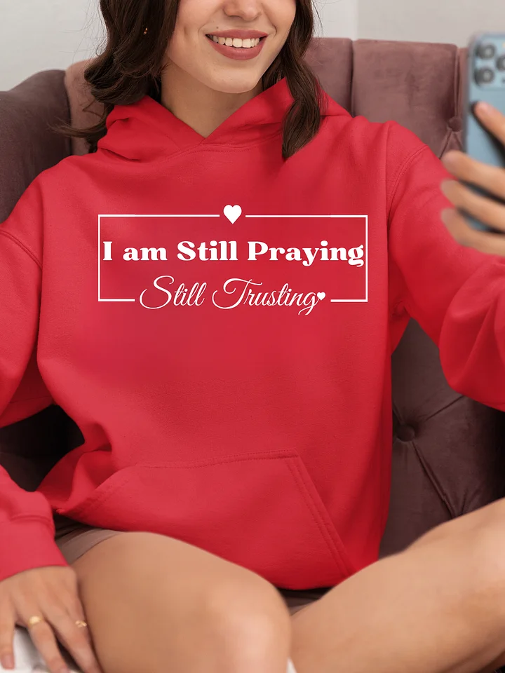 I am Still Praying, Still Trusting Gildan Hoodie. product image (1)
