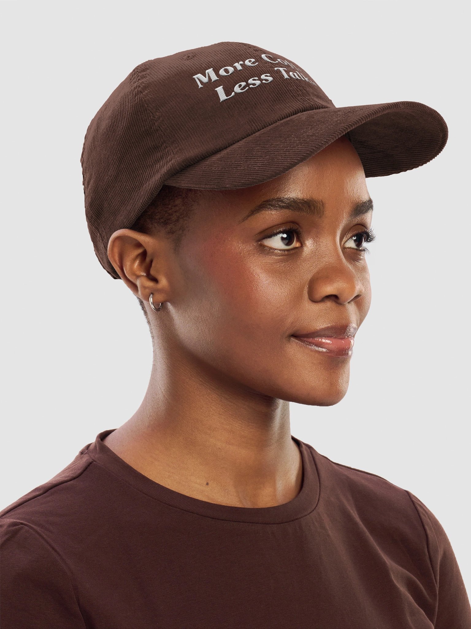 More Coffee Less Talkie Corduroy Hat product image (31)