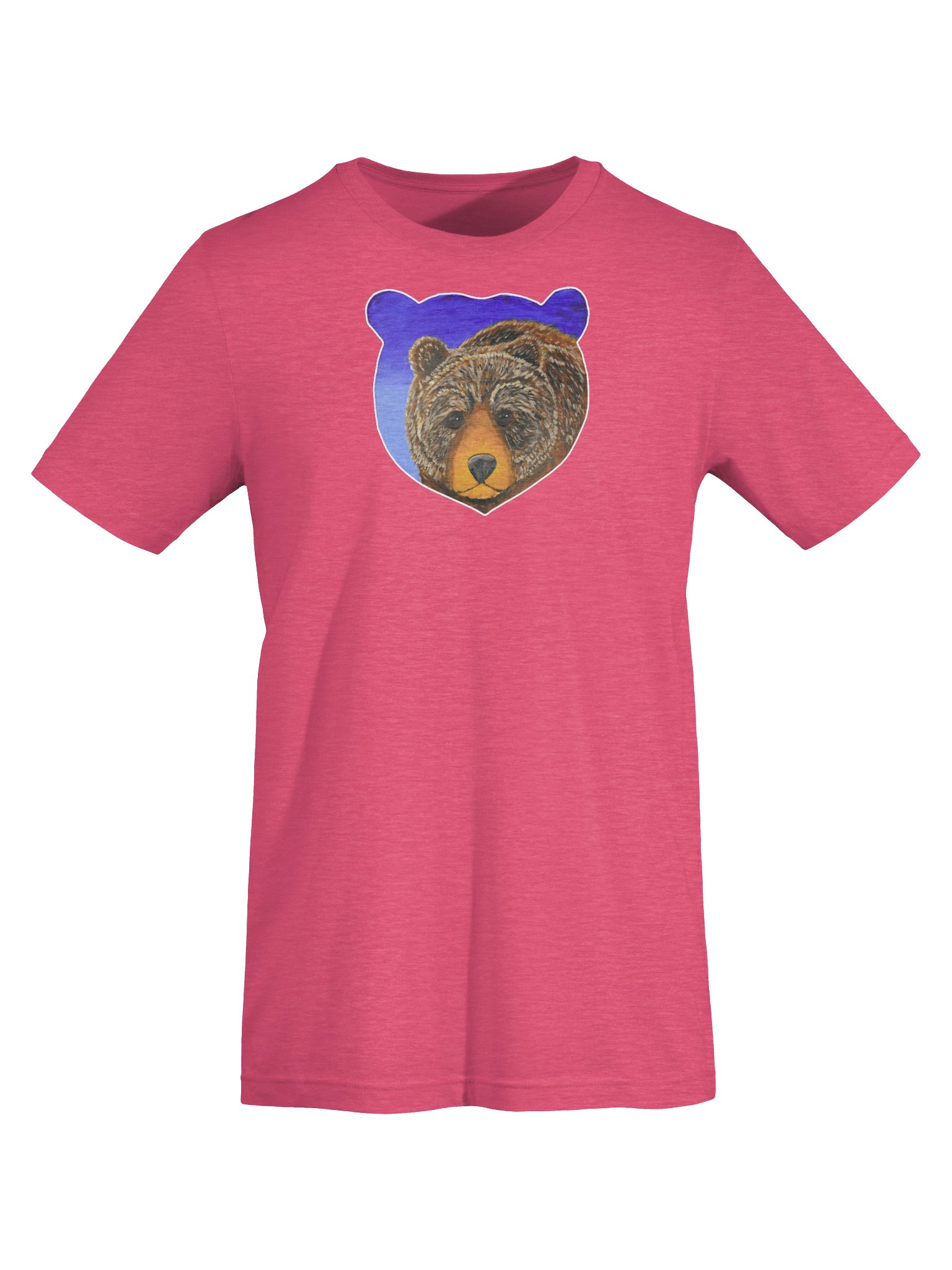 Bear Portrait Painting Print - Bella+Canvas Tee product image (95)