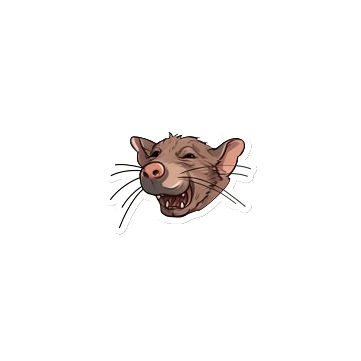 Grinning Rat Die-Cut Magnet product image (2)