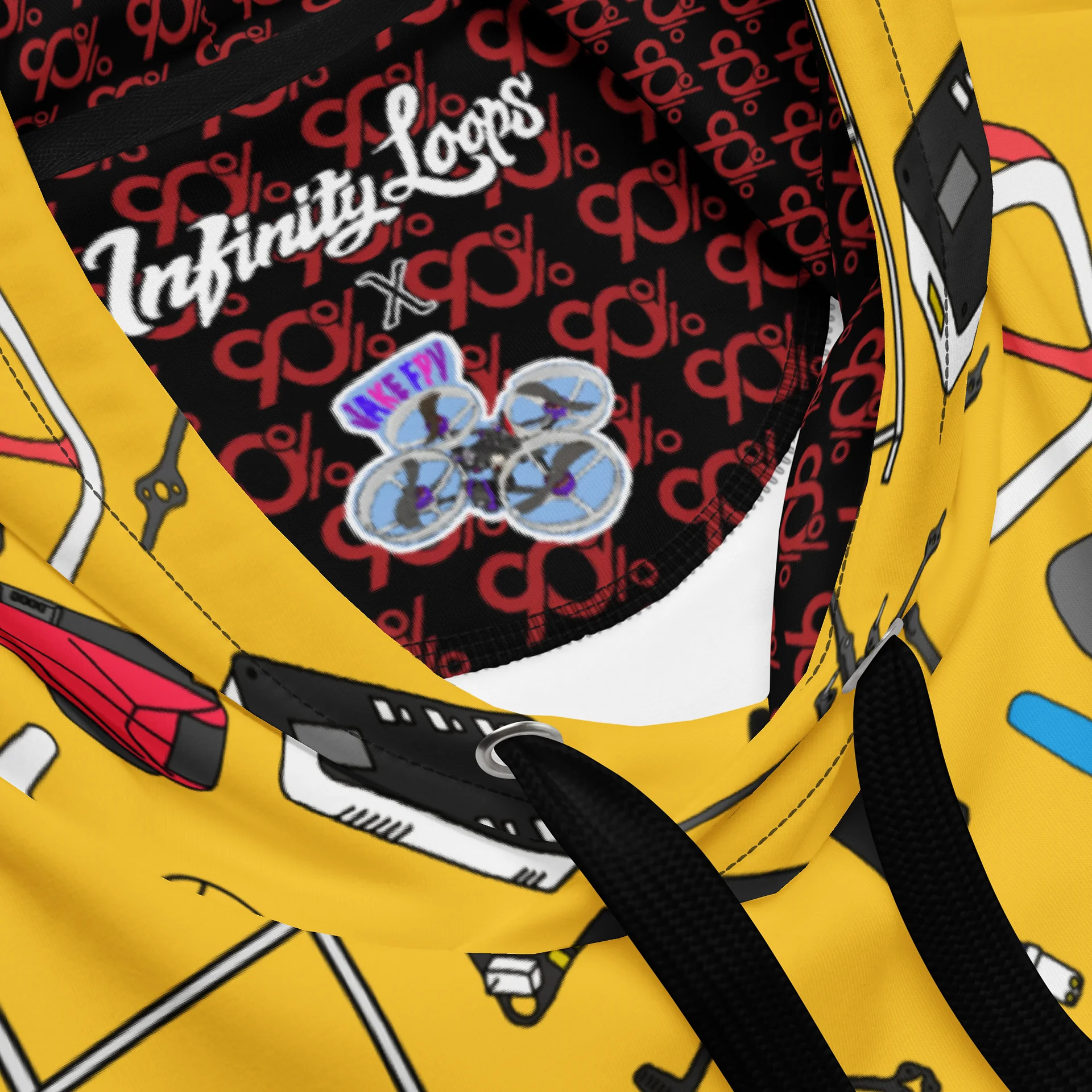 Yellow Micro FPV Hoodie product image (4)