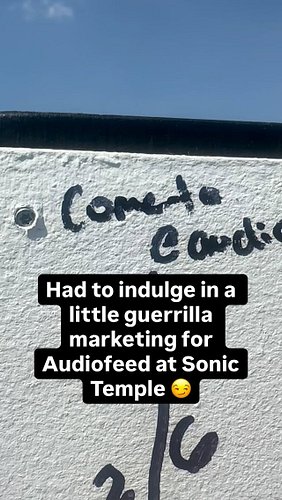 Hopefully someone saw it... #sonictemple #audiofeed #musicfestival