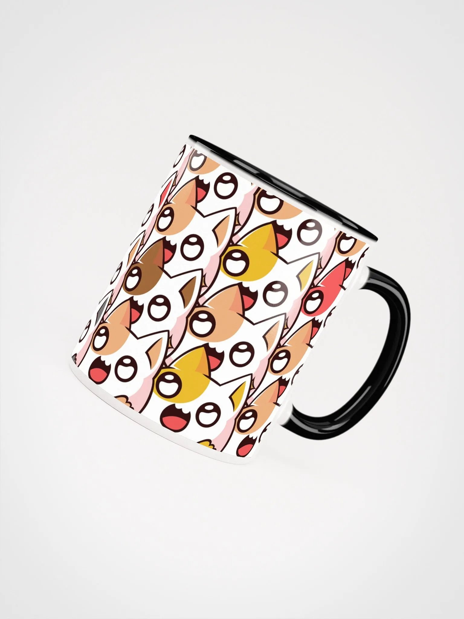 Colorful Cats Ceramic Mug with Color Inside product image (7)