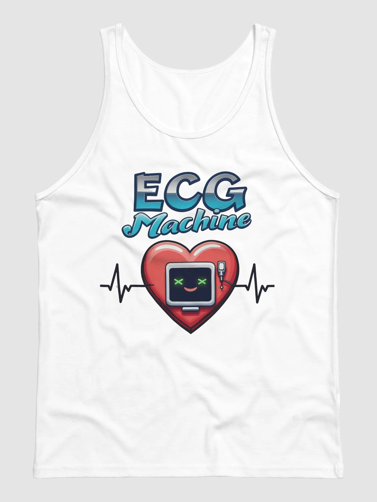 Smiling Heart ECG - Premium Tank Top product image (2)