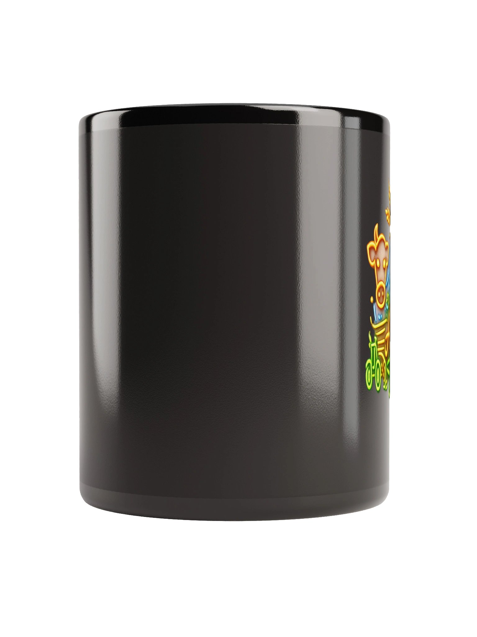 glossy black ceramic mug product image (10)