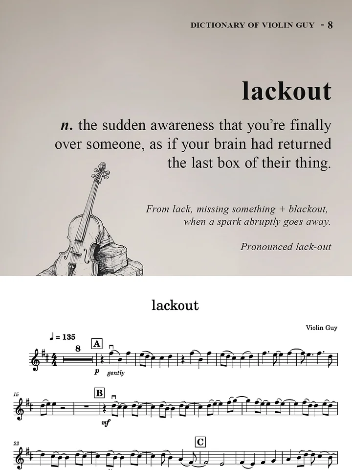 lackout - Sheet Music product image (1)