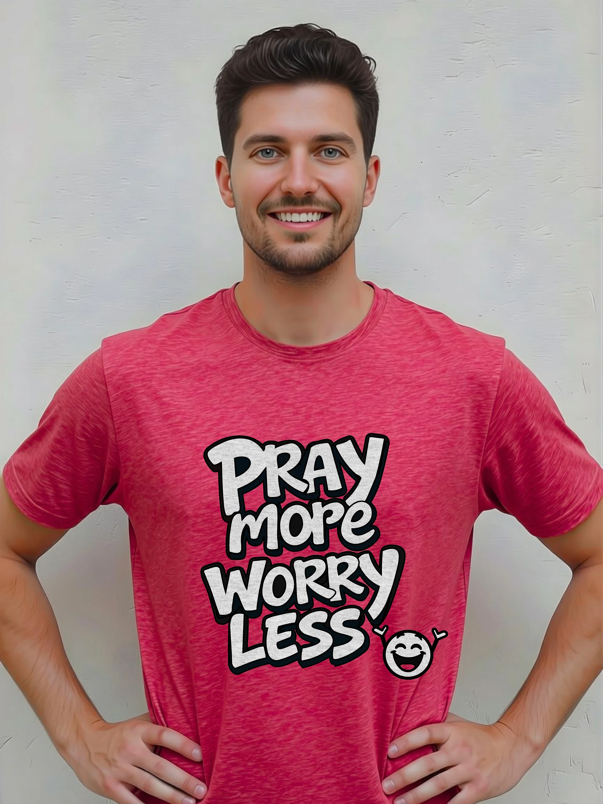 Pray More Worry Less Unisex T-shirt product image (2)