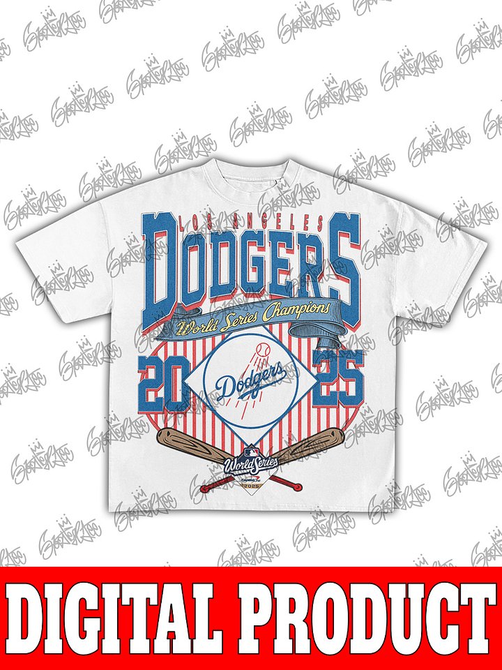 Los Angeles Dodgers 2025 World Series Crossed Bats Graphic product image (2)