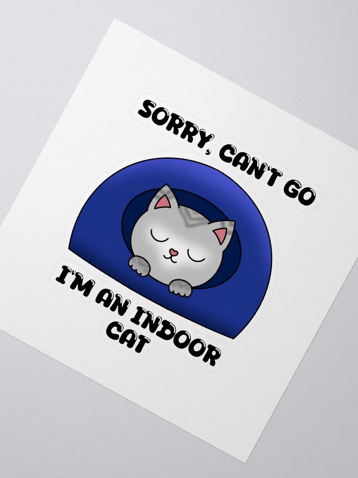 Indoor Cat Sticker product image (2)