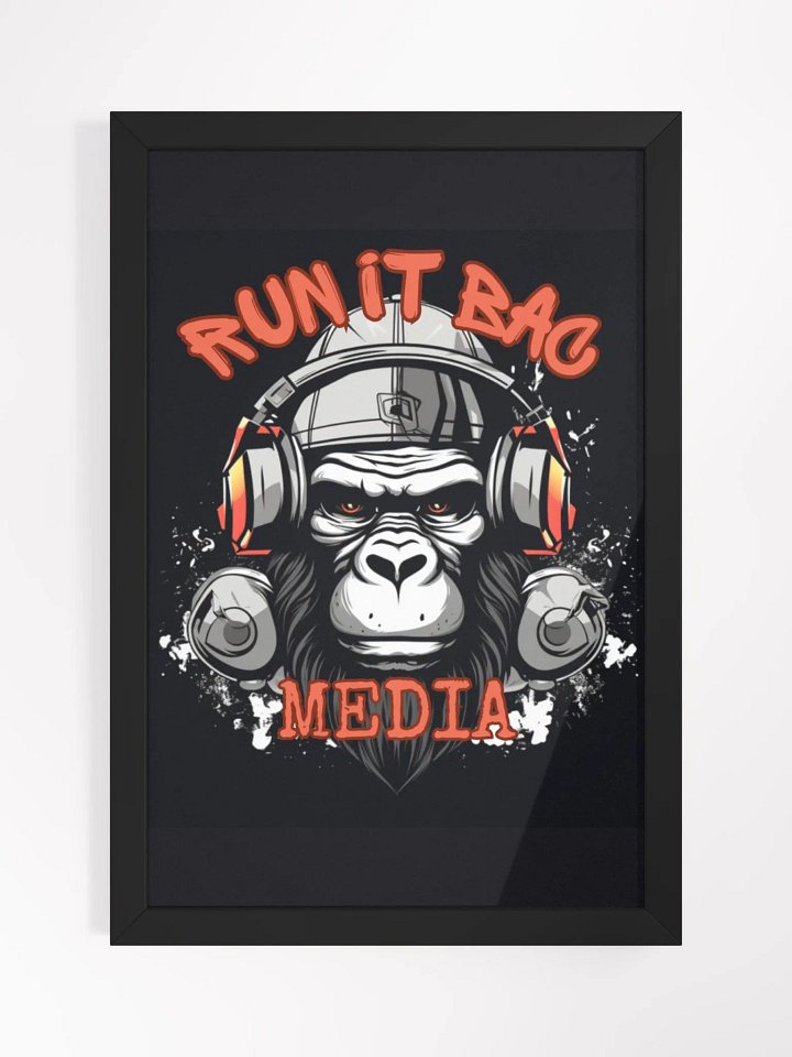RUN It BAC Media Wall Poster Black product image (1)