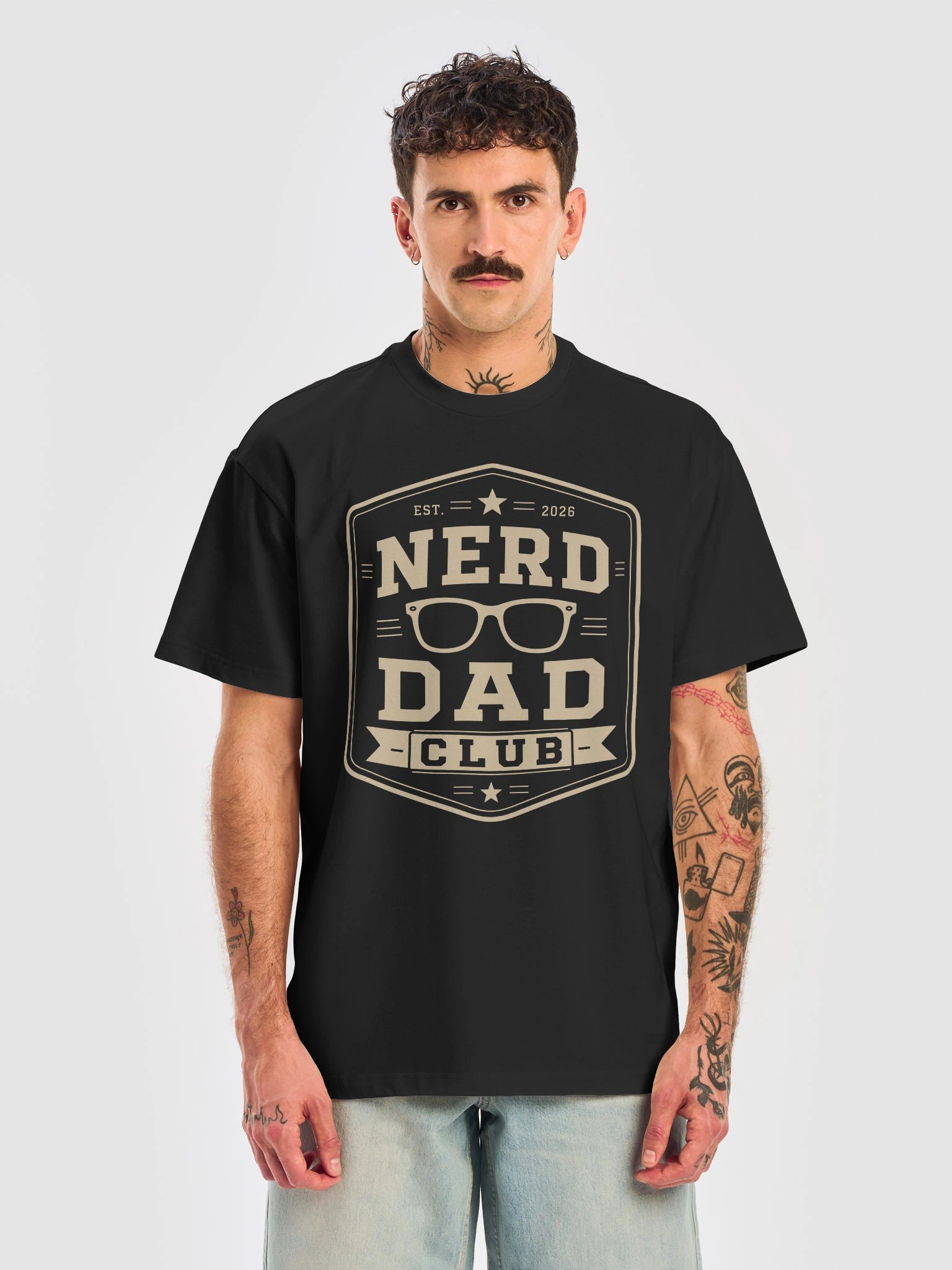 Father's Day 2026 Gift | Nerd Dad Club Vintage Retro T-Shirt product image (1)