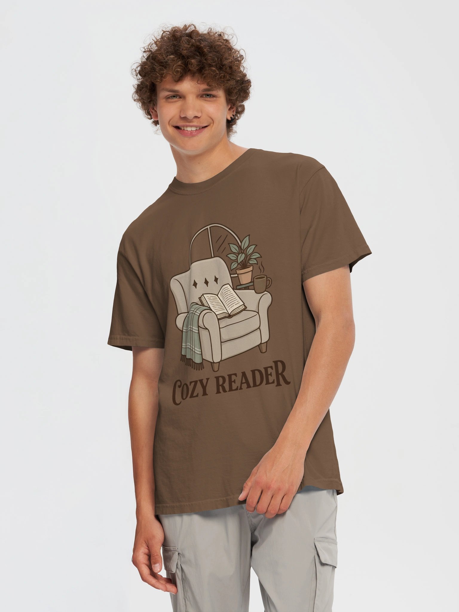 Cozy Reader T-Shirt – Book Lover Graphic Tee | Comfort Colors 1717 product image (3)