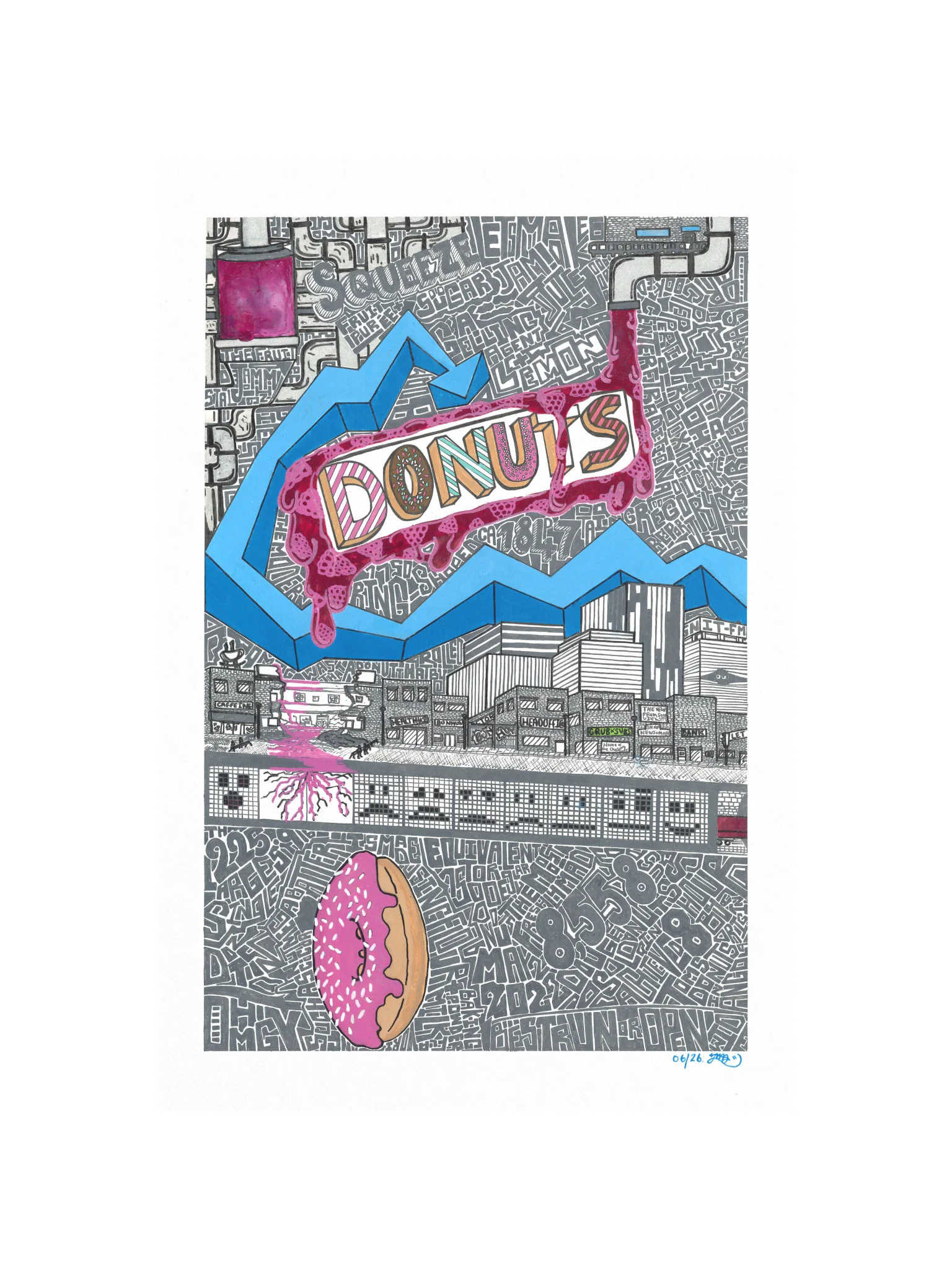 Donuts Graffiti Zine Poster product image (10)