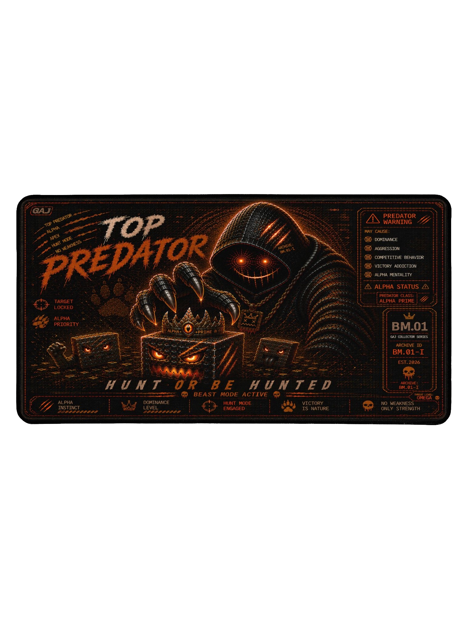GAJ - BM.01 – Top Predator Gaming Desk Mat product image (1)