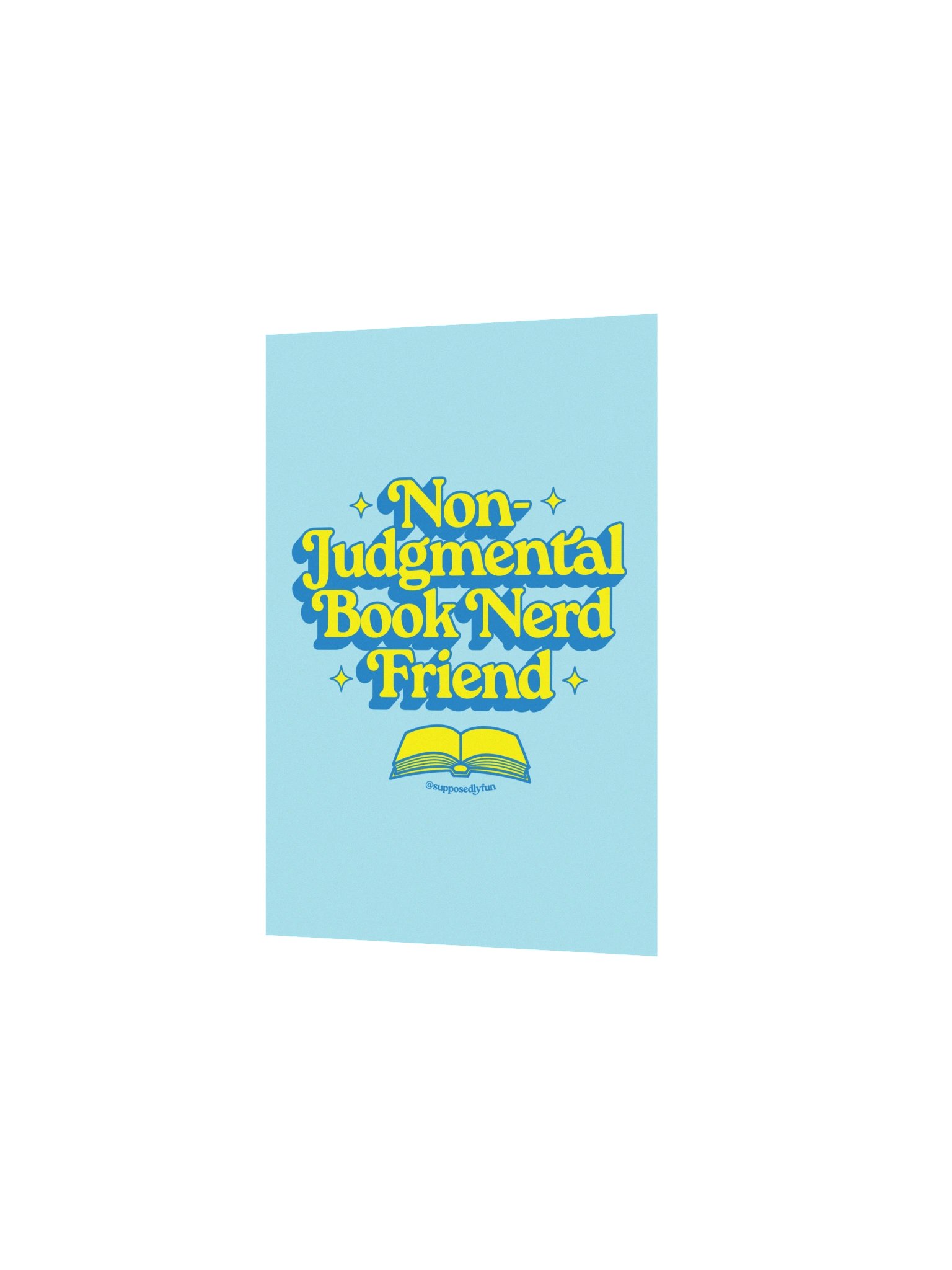 Non-Judgmental Book Nerd Friend Poster product image (3)