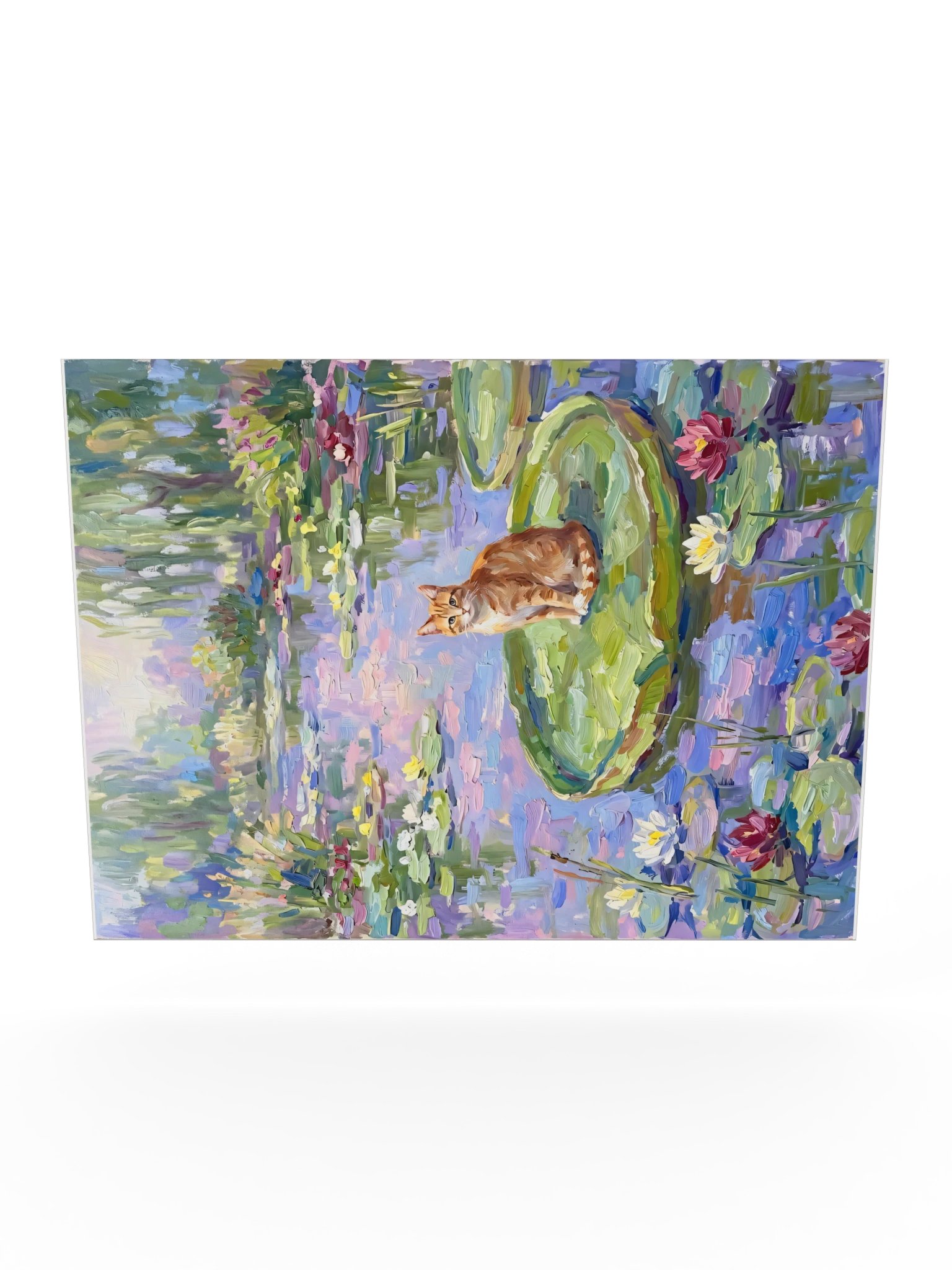 Water Lilies Cat Poster product image (24)