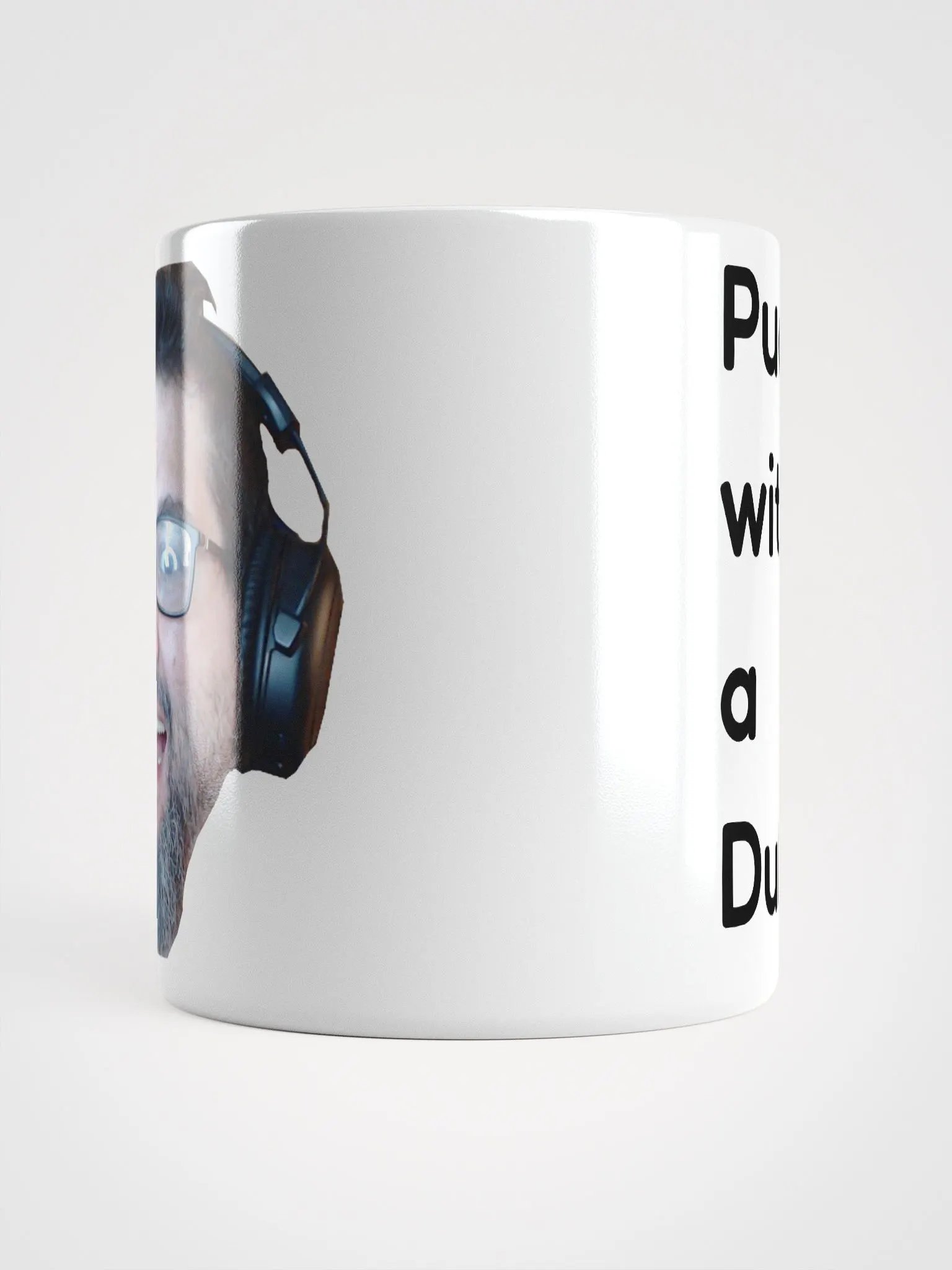 Puduhge with a Duh White Glossy Mug product image (13)