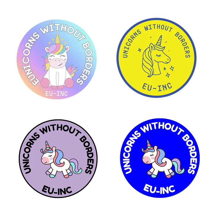 EU–INC Unicorn Stickers product image (1)