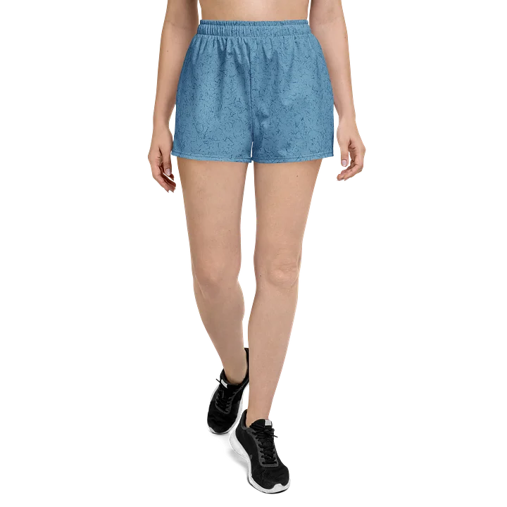 Blue Textured All-Over Print Athletic Shorts product image (1)