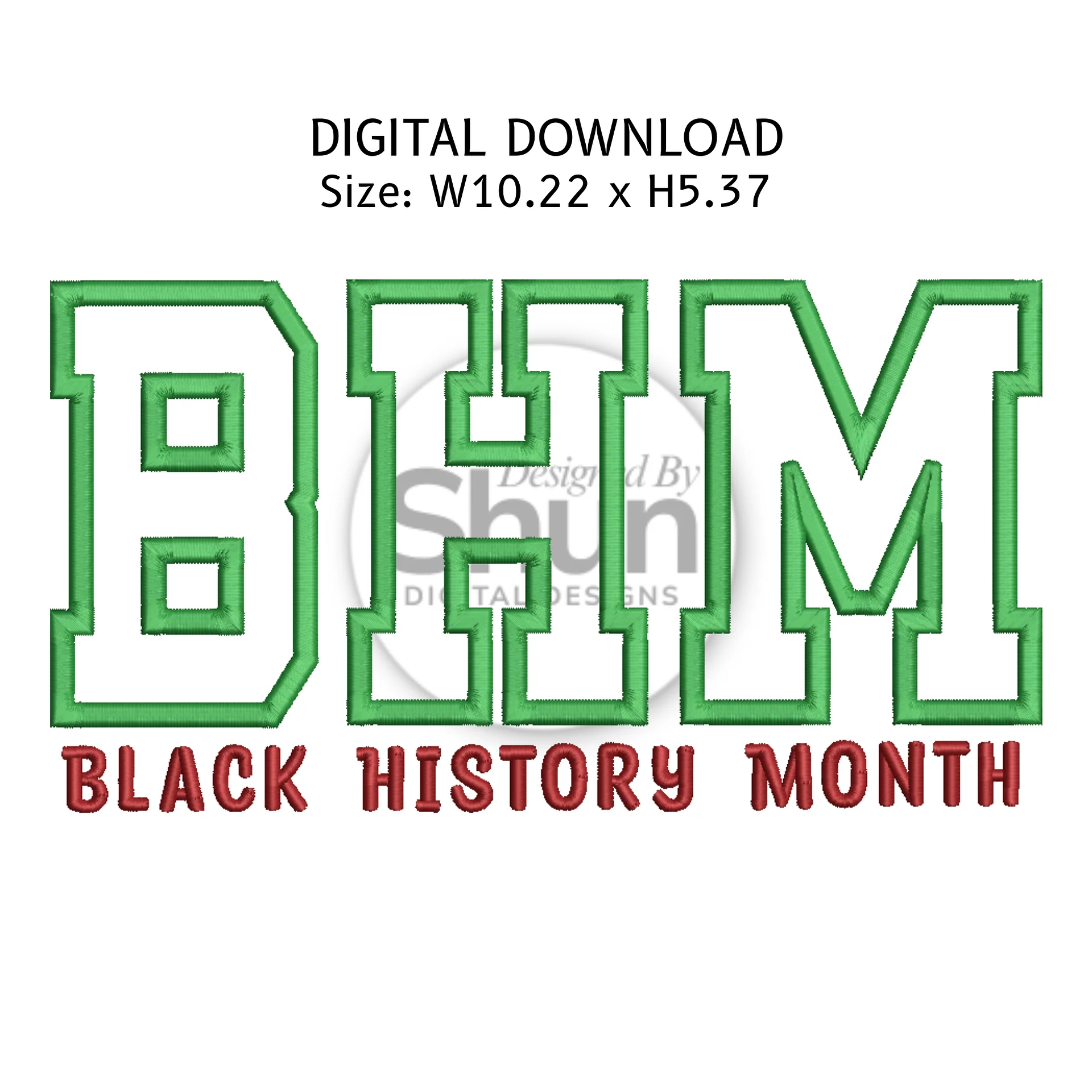 BHM Applique Embroidery Design product image (1)