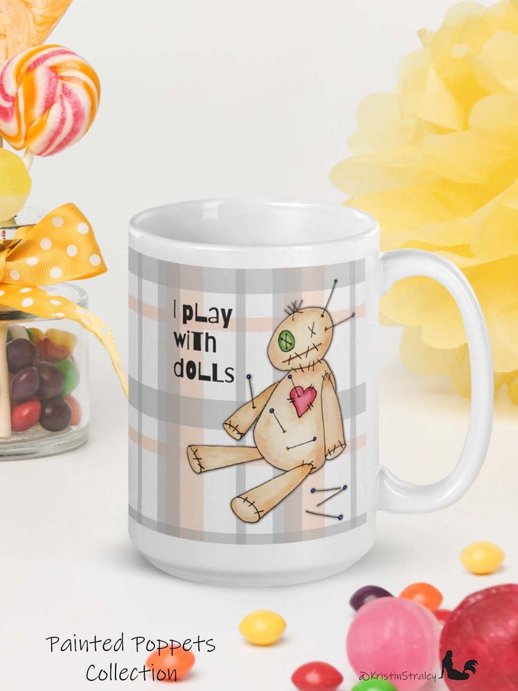 Painted Poppet Voodoo Doll I Play With Dolls Mug product image (5)