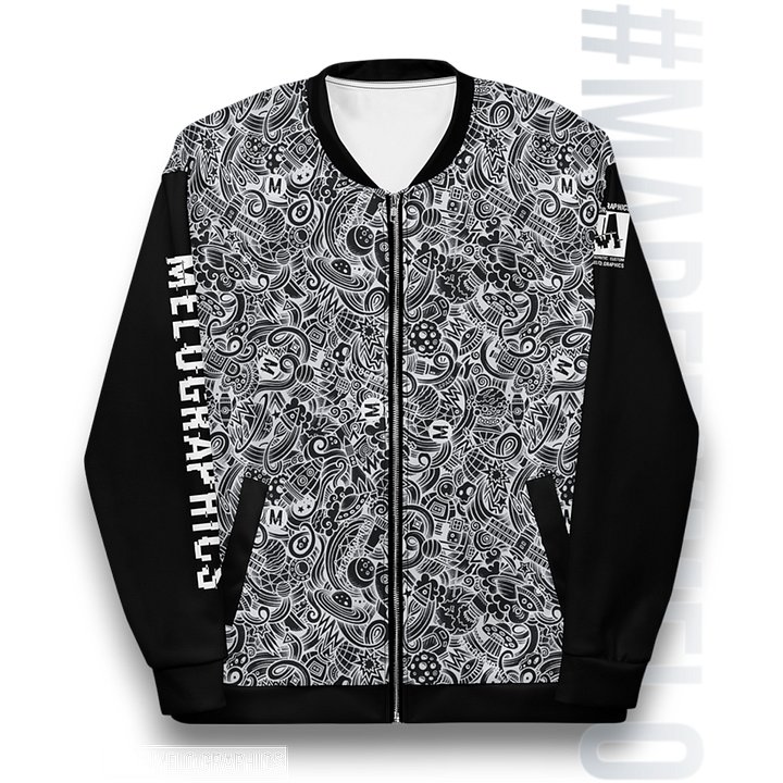 Dark Space Scribble - Ultimate Bomber Jacket | #MadeByMELO product image (1)