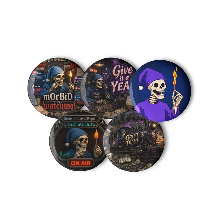 "mOrBiD" Set of Pin Buttons product image (1)