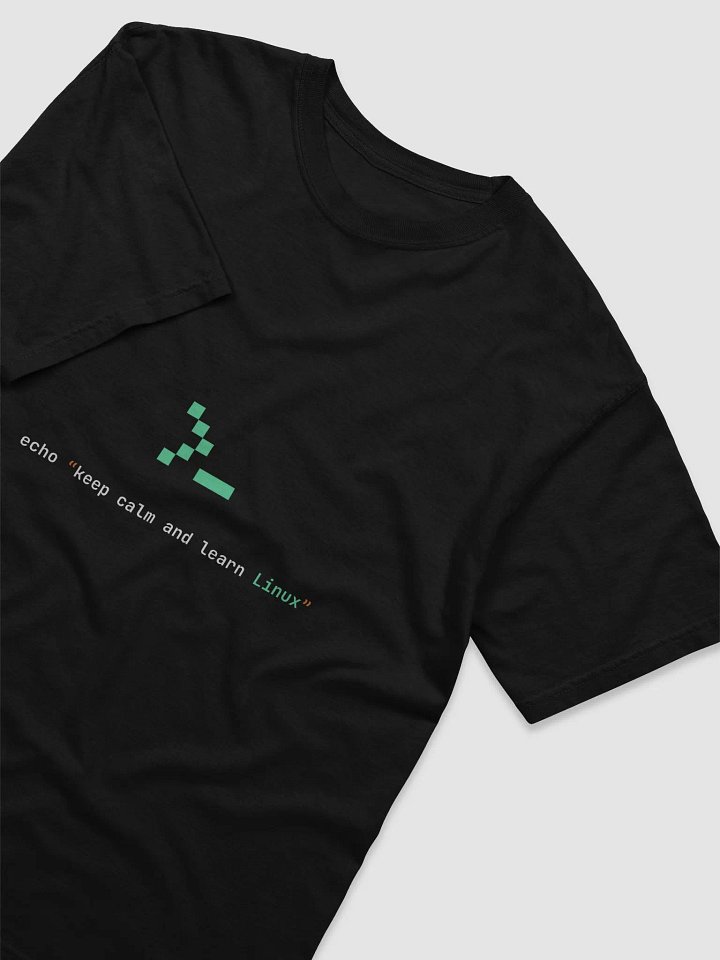 Keep Calm and Learn Linux T-Shirt product image (2)