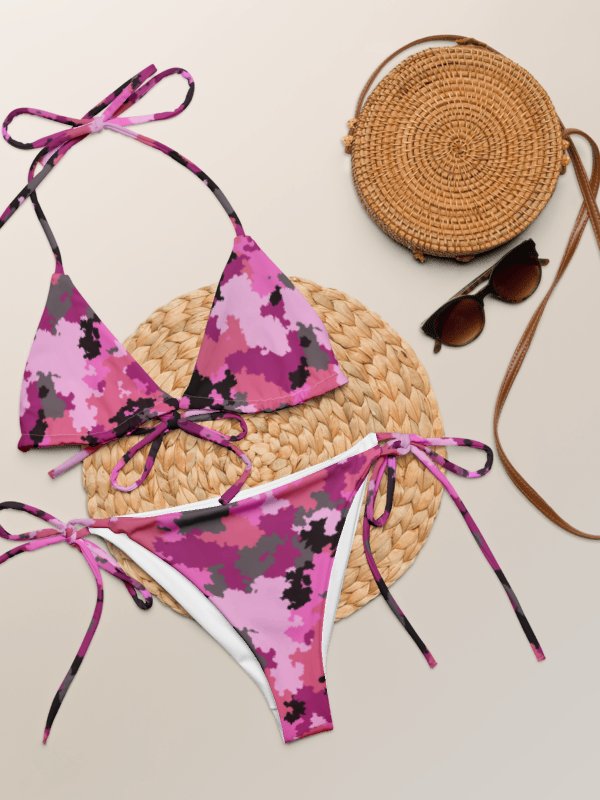 String Bikini Set-Pink Camo product image (7)