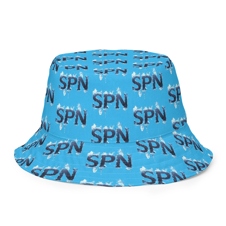 Cyan Creature Tile Reversible Bucket Hat product image (1)