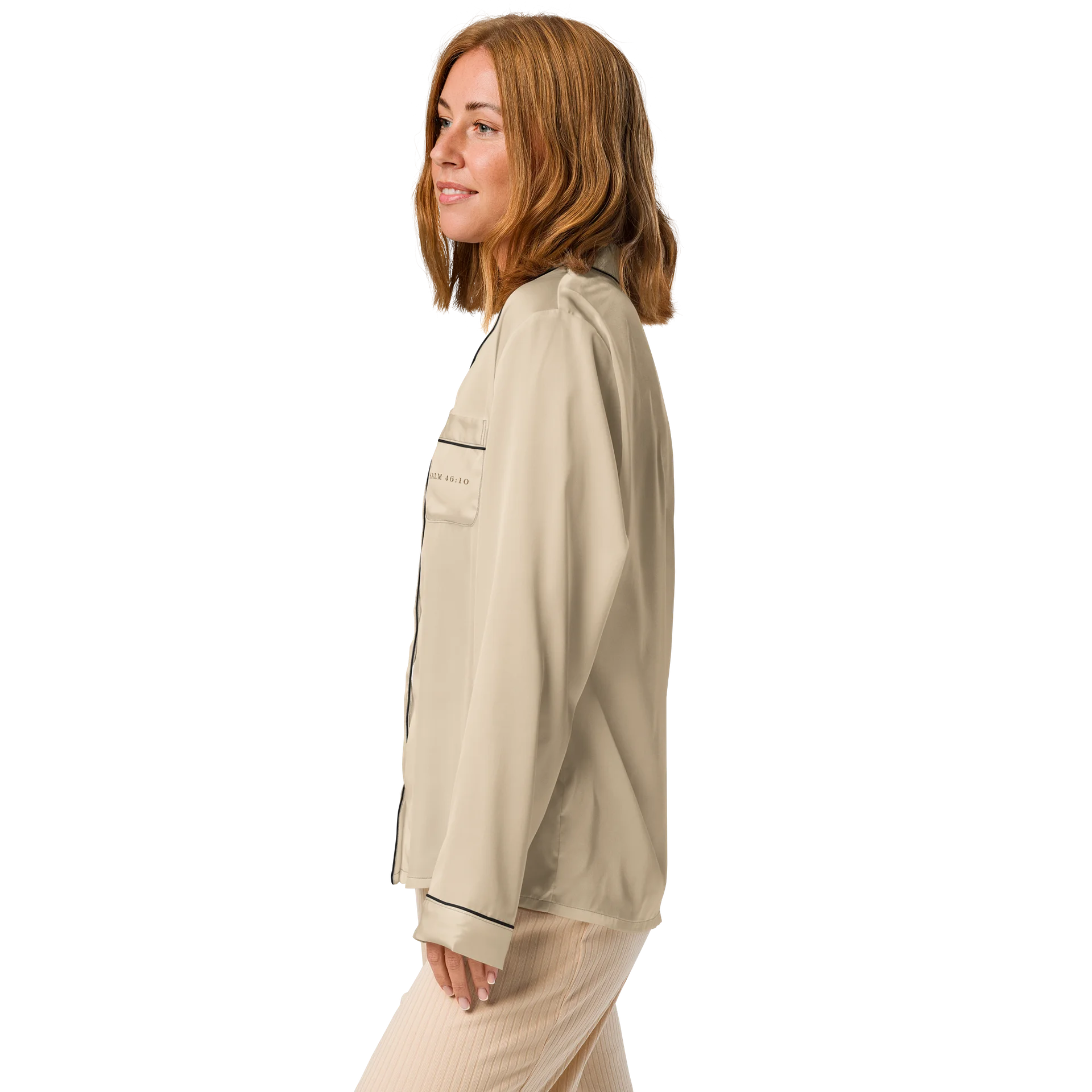 Be Still Long Sleeve Pajama Top — Psalm 46:10 product image (4)