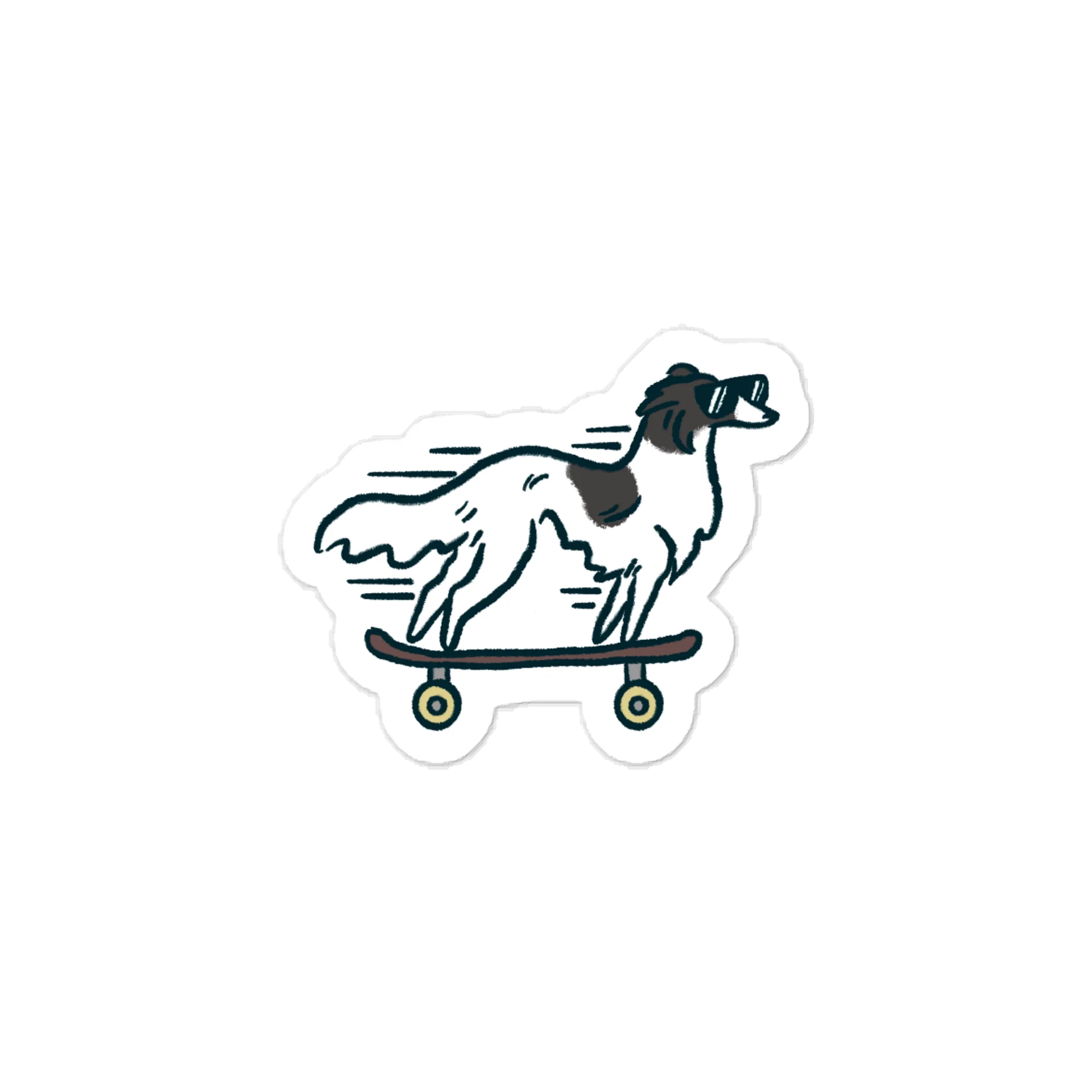 Fast Dog Sticker - Black Spotted product image (1)