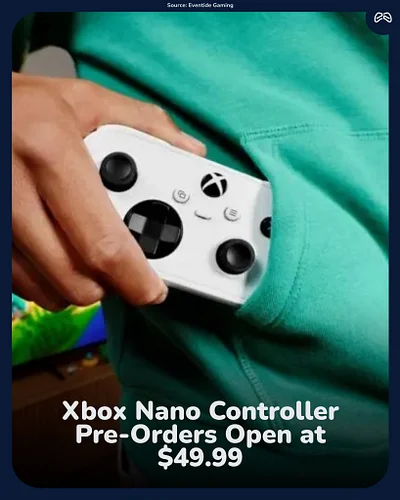 Should you pre-order the Xbox Nano controller? Here is what $49.99 gets you.

📏 Just over 5 inches long and 3.5 ounces — Micr...