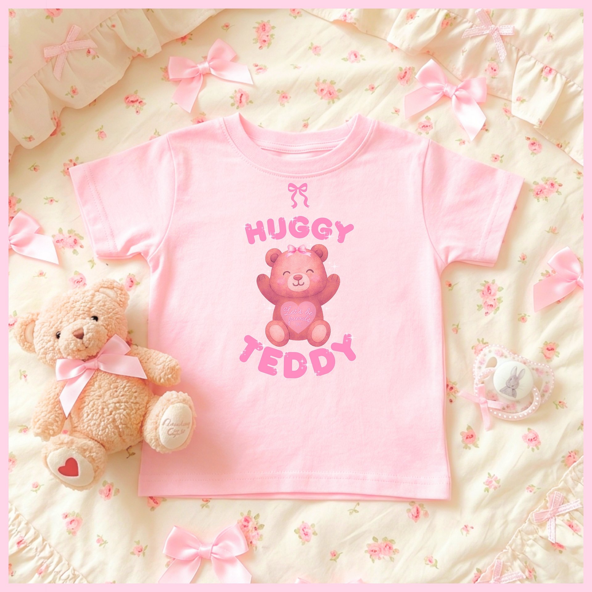 Huggy Teddy🩷Super Soft🪽T-shirt🩷 product image (1)